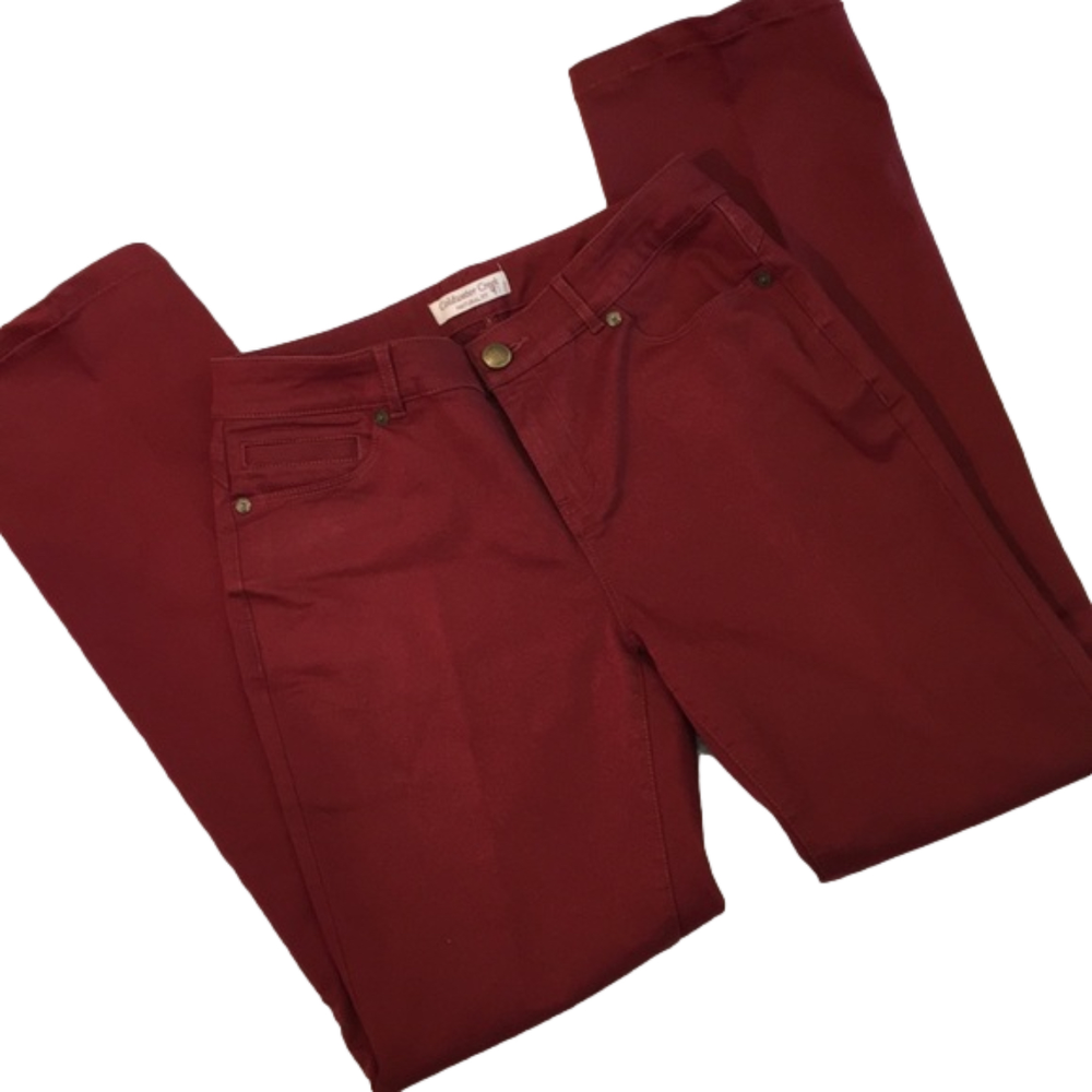 Coldwater Creek Ladies Maroon Bootcut  Pants  Sz 4